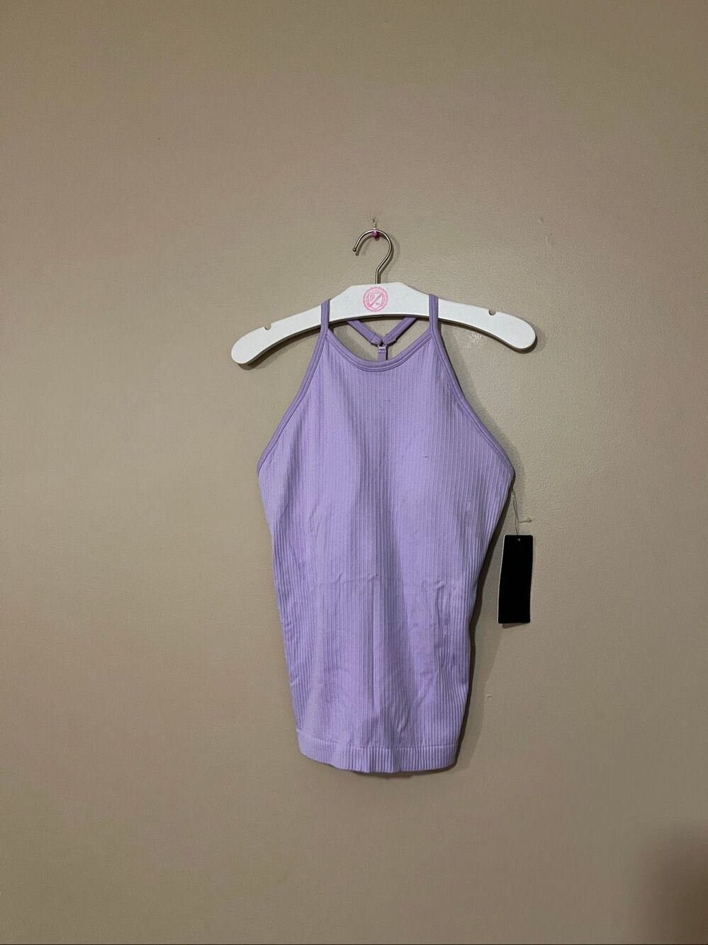 90 Degrees Purple Rib Seamless Tank Top Woman’s Size Medium New With Flaws